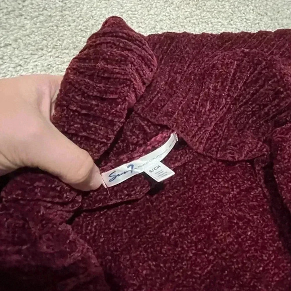 Women’s size small Seven7 chenille open front cardigan - Picture 3 of 6